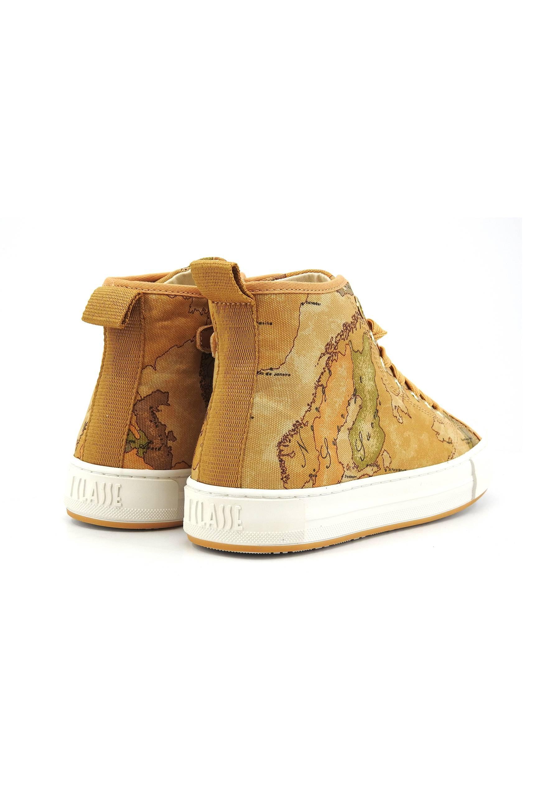 Scopri ALVIERO MARTINI 1° CLASSE Sneaker Hi Donna Geo Beige N1811