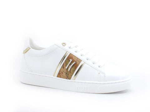 ALVIERO MARTINI 1° CLASSE Sneaker Logo Geo White Bianco Z0239-753C - Sandrini Calzature e Abbigliamento