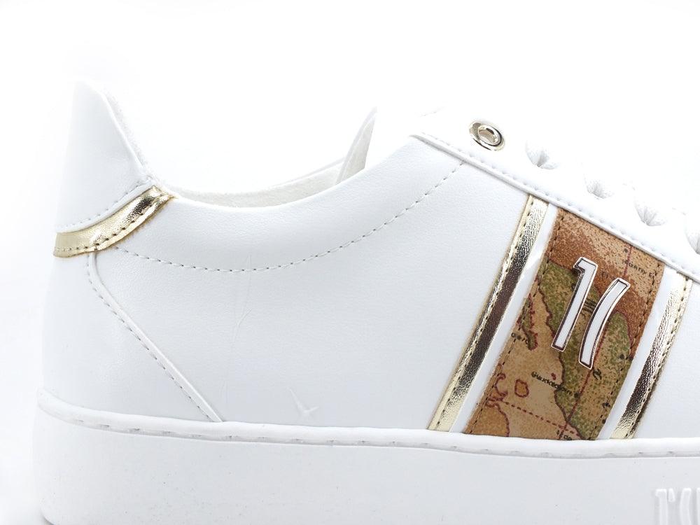 ALVIERO MARTINI 1° CLASSE Sneaker Logo Geo White Bianco Z0239-753C - Sandrini Calzature e Abbigliamento