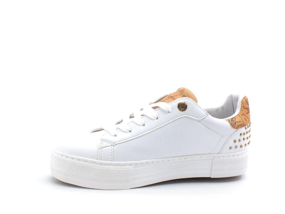 ALVIERO MARTINI 1° CLASSE Sneaker Platform Borchie White Beige N1153-0289 - Sandrini Calzature e Abbigliamento