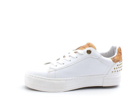 ALVIERO MARTINI 1° CLASSE Sneaker Platform Borchie White Beige N1153-0289 - Sandrini Calzature e Abbigliamento