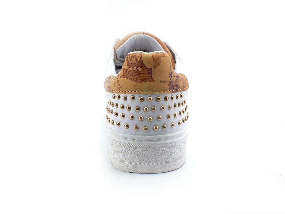 ALVIERO MARTINI 1° CLASSE Sneaker Platform Borchie White Beige N1153-0289 - Sandrini Calzature e Abbigliamento