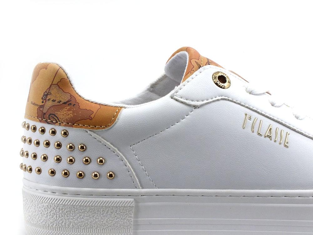 ALVIERO MARTINI 1° CLASSE Sneaker Platform Borchie White Beige N1153-0289 - Sandrini Calzature e Abbigliamento