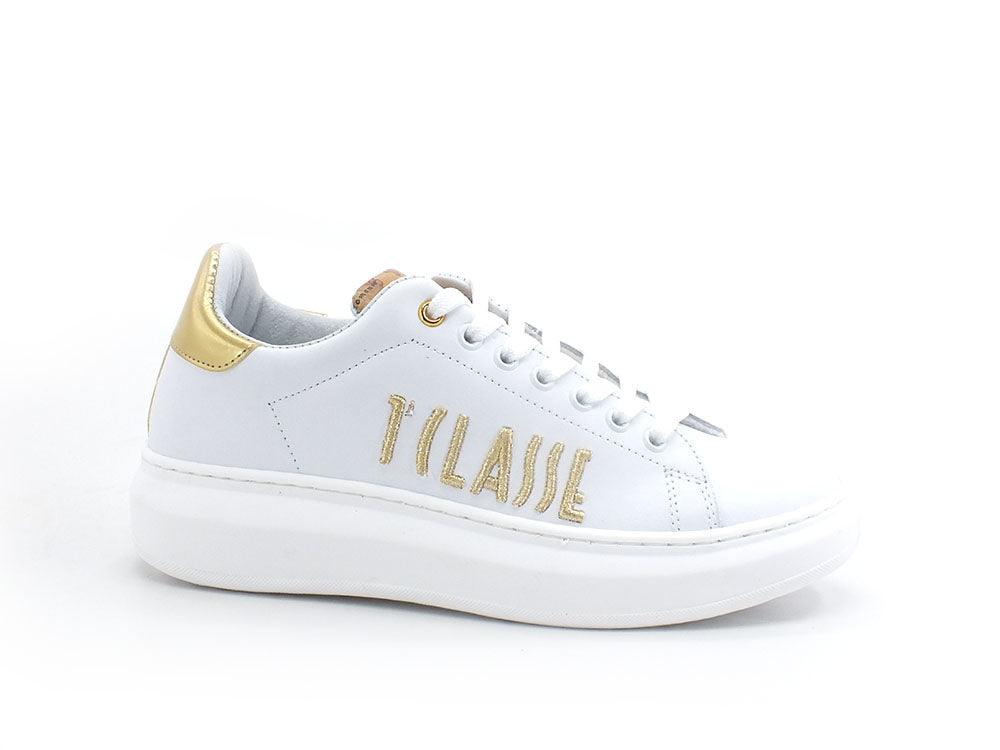 ALVIERO MARTINI 1° CLASSE Sneaker Retro Gold White N0285-578P - Sandrini Calzature e Abbigliamento