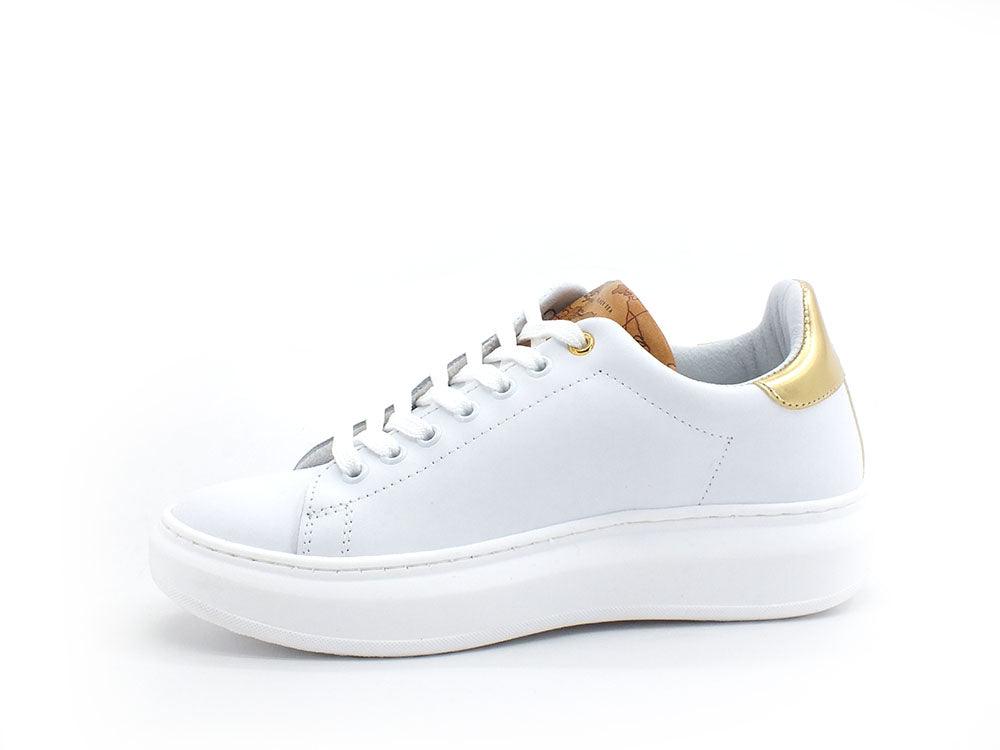 ALVIERO MARTINI 1° CLASSE Sneaker Retro Gold White N0285-578P - Sandrini Calzature e Abbigliamento