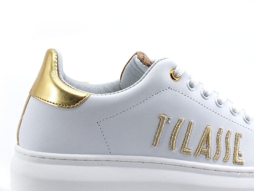 ALVIERO MARTINI 1° CLASSE Sneaker Retro Gold White N0285-578P - Sandrini Calzature e Abbigliamento