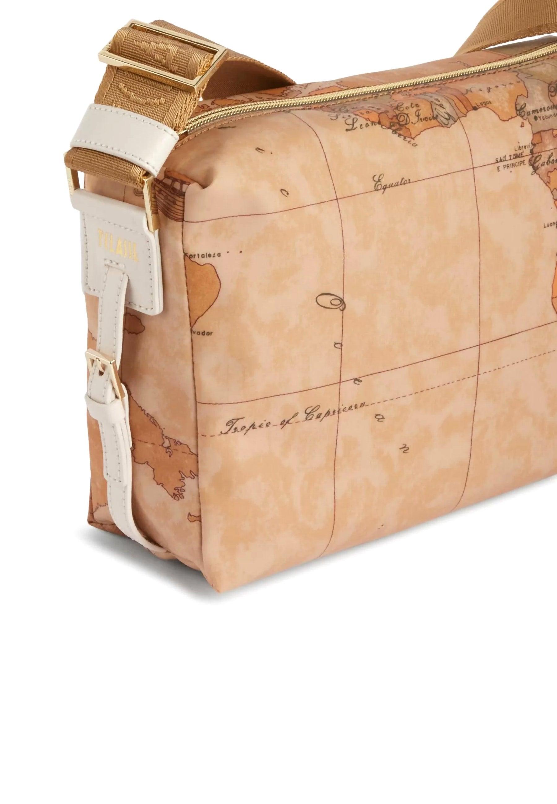 ALVIERO MARTINI 1° CLASSE Tracolla Shoulder Bag Beige White Cotton GU70-S578 - Sandrini Calzature e Abbigliamento