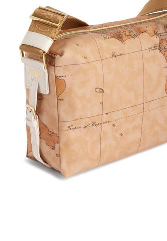 ALVIERO MARTINI 1° CLASSE Tracolla Shoulder Bag Beige White Cotton GU70-S578 - Sandrini Calzature e Abbigliamento