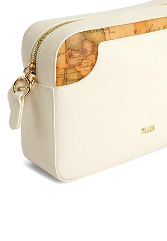 ALVIERO MARTINI 1° CLASSE Tracolla Shoulder Bag White Cotton GU92-9407 - Sandrini Calzature e Abbigliamento