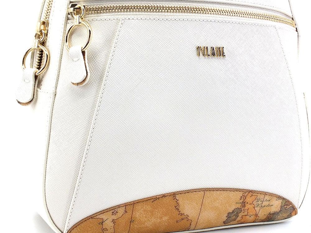 ALVIERO MARTINI 1° CLASSE Zaino Backpack Marble Col Bianco GS28-9407 - Sandrini Calzature e Abbigliamento