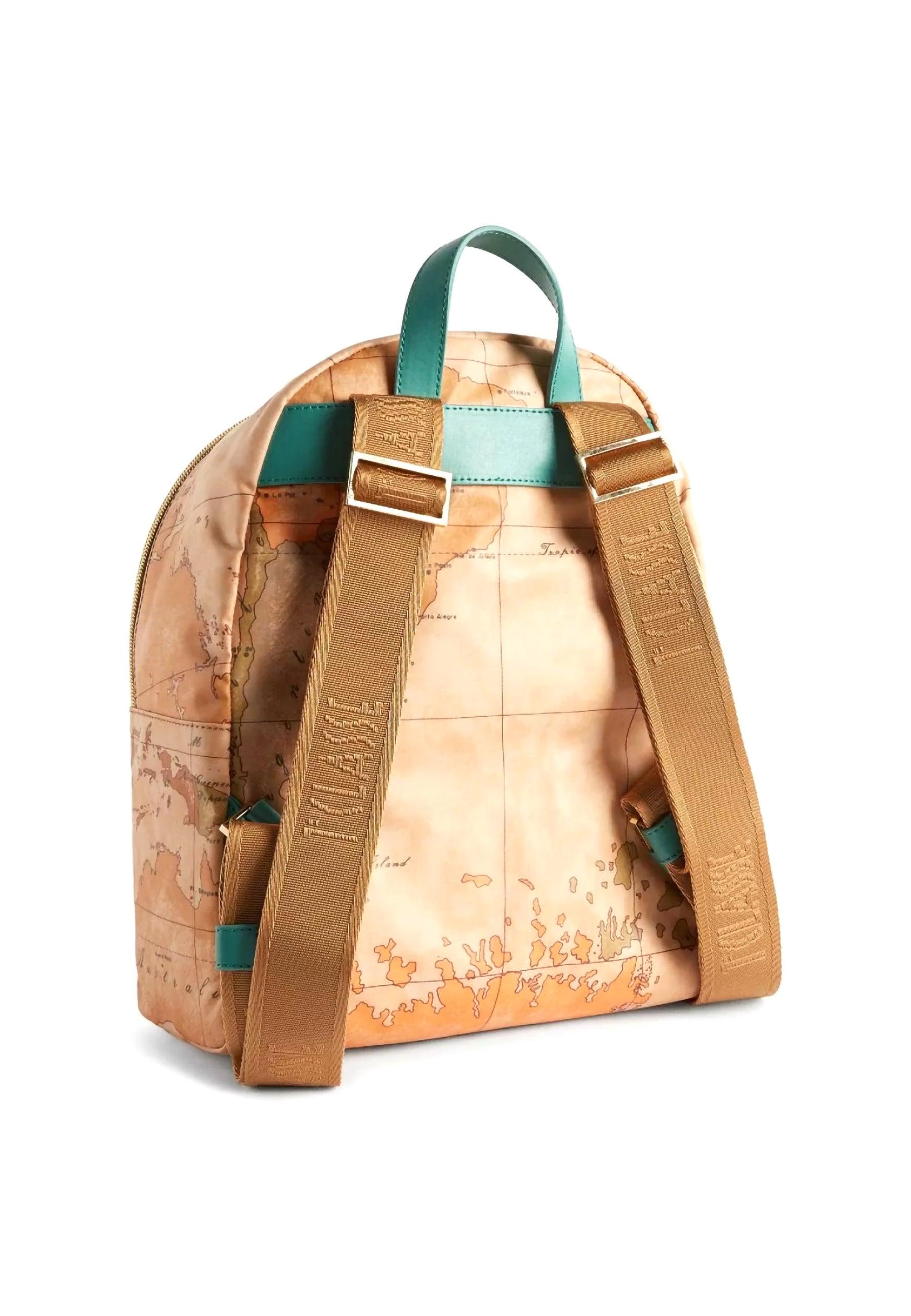 ALVIERO MARTINI 1° CLASSE Zaino Donna Beige Palm Leaf GU71-S578 - Sandrini Calzature e Abbigliamento