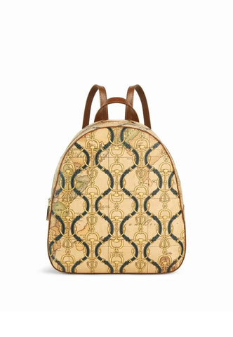 ALVIERO MARTINI 1° CLASSE Zaino Geo Rinascimento Goffrato Castagna GT80-9763 - Sandrini Calzature e Abbigliamento