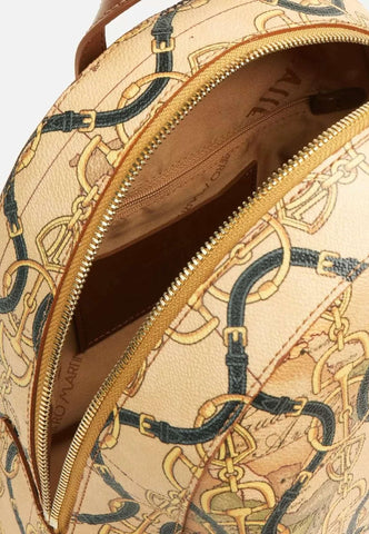 ALVIERO MARTINI 1° CLASSE Zaino Geo Rinascimento Goffrato Castagna GT80-9763 - Sandrini Calzature e Abbigliamento