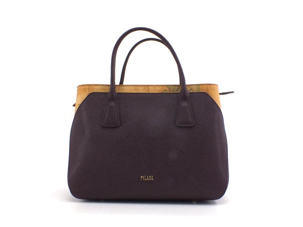 ALVIERO MARTINI 1A CLASSE Borsa Hand Bag Geo Plum Prugna GR14-9407 - Sandrini Calzature e Abbigliamento