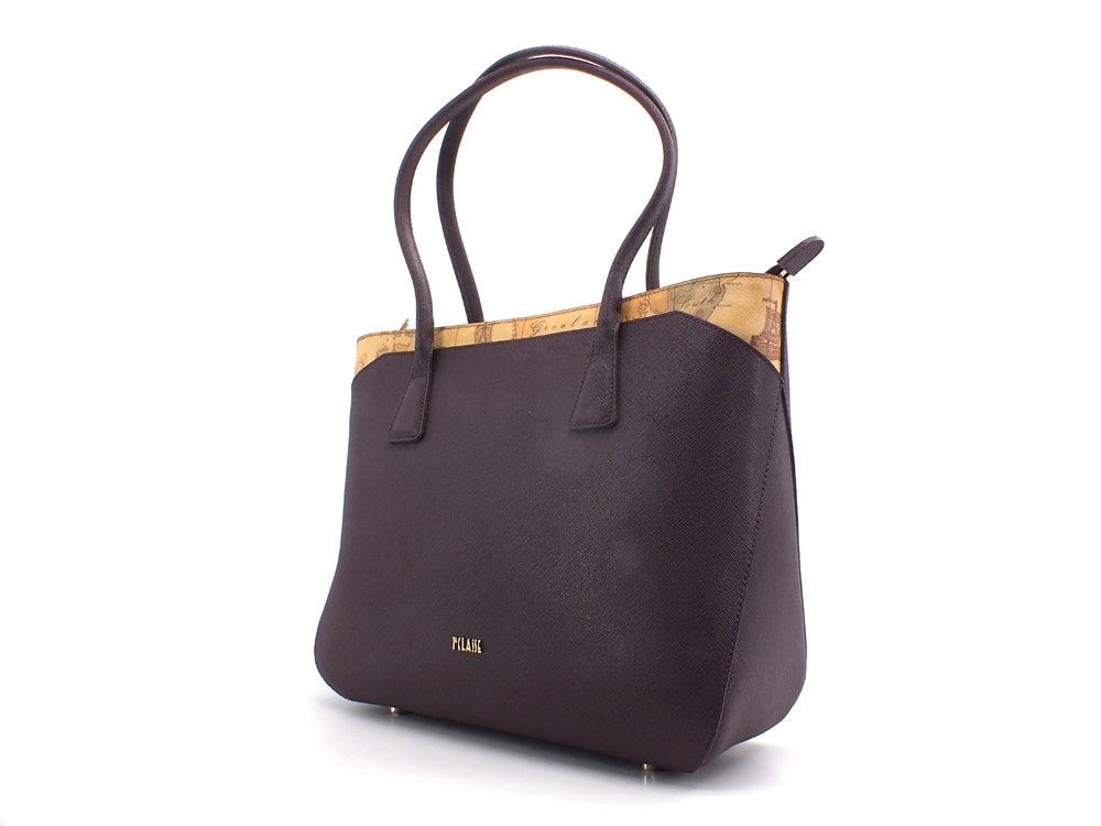 ALVIERO MARTINI 1A CLASSE Borsa Large Shopping Geo Plum Prugna GR17-9407 - Sandrini Calzature e Abbigliamento