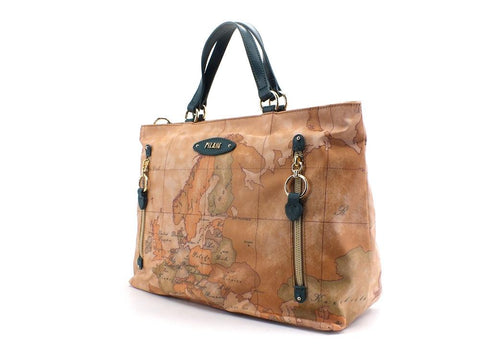 ALVIERO MARTINI 1A CLASSE Borsa Shopper Hand Bag Geo Fir Green GR34-S578 - Sandrini Calzature e Abbigliamento