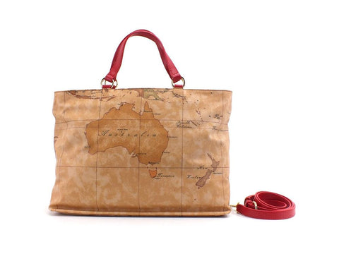 ALVIERO MARTINI 1A CLASSE Borsa Shopper Hand Bag Geo Scarlet Red GR34-S578 - Sandrini Calzature e Abbigliamento