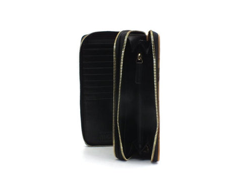 ALVIERO MARTINI 1A CLASSE Portafoglio Double Zip Wallet Black PH39-9673 - Sandrini Calzature e Abbigliamento