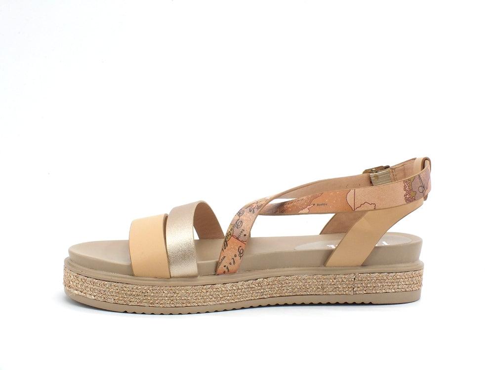 ALVIERO MARTINI 1A CLASSE Sandalo Listini Geo Suola Corda Nude Gold N0578-0326 - Sandrini Calzature e Abbigliamento