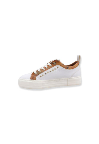 ALVIERO MARTINI 1A CLASSE Sneaker Donna Pelle White Beige Geo 1293-0193 - Sandrini Calzature e Abbigliamento