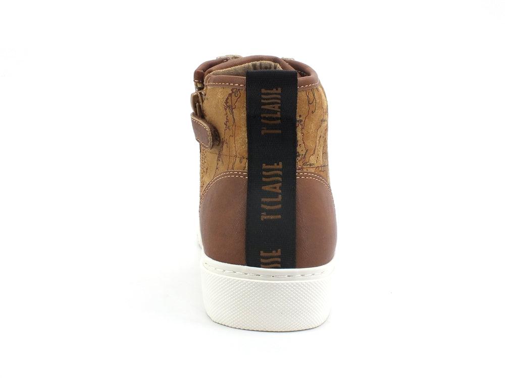 ALVIERO MARTINI 1A CLASSE Sneaker Platform Hi Beige Geo N0983-0208 - Sandrini Calzature e Abbigliamento
