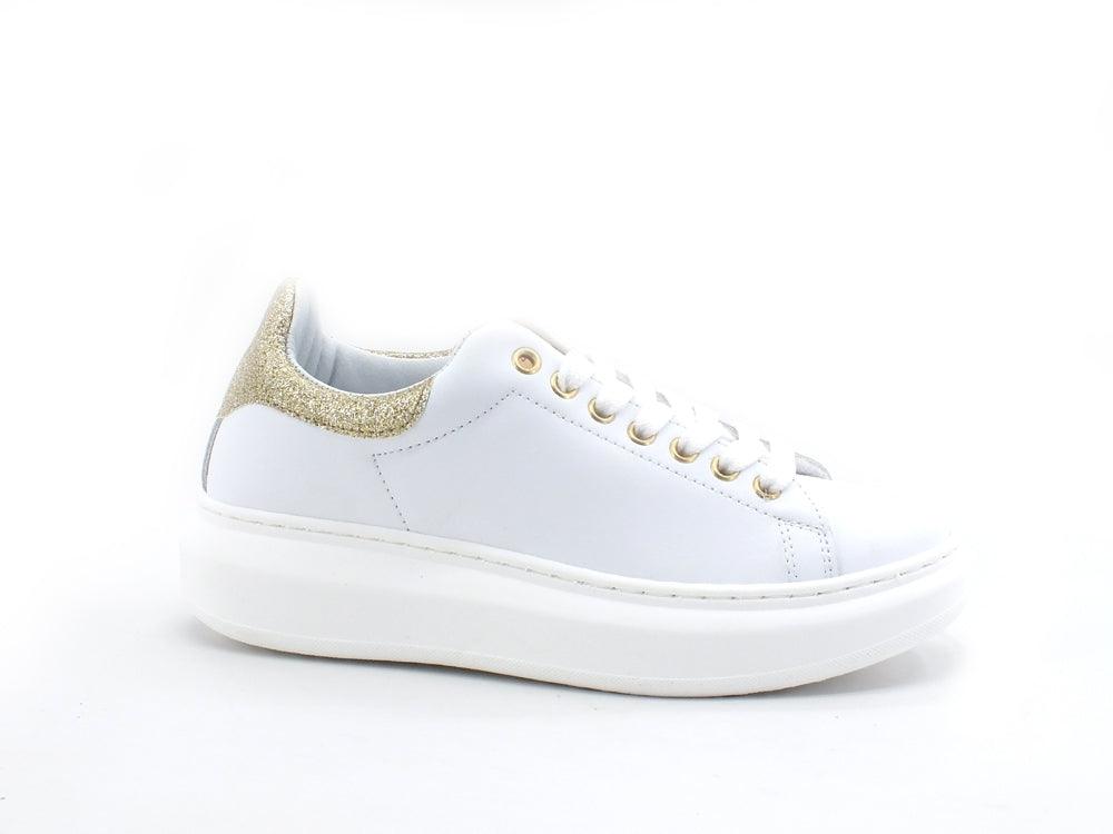 ALVIERO MARTINI 1A CLASSE Sneaker Platform Retro Glitter White N0122-535I - Sandrini Calzature e Abbigliamento