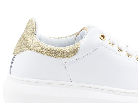 ALVIERO MARTINI 1A CLASSE Sneaker Platform Retro Glitter White N0122-535I - Sandrini Calzature e Abbigliamento