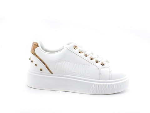 ALVIERO MARTINI 1A CLASSE Sneaker Platform Strass White Geo Z0131-201D - Sandrini Calzature e Abbigliamento