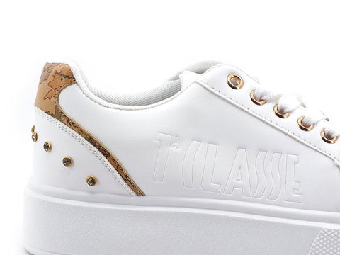 ALVIERO MARTINI 1A CLASSE Sneaker Platform Strass White Geo Z0131-201D - Sandrini Calzature e Abbigliamento