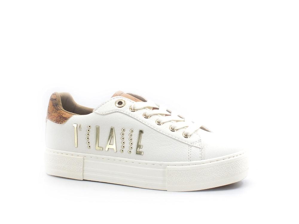 ALVIERO MARTINI 1A CLASSE Sneaker Platform White Beige Geo N0984-0193 - Sandrini Calzature e Abbigliamento