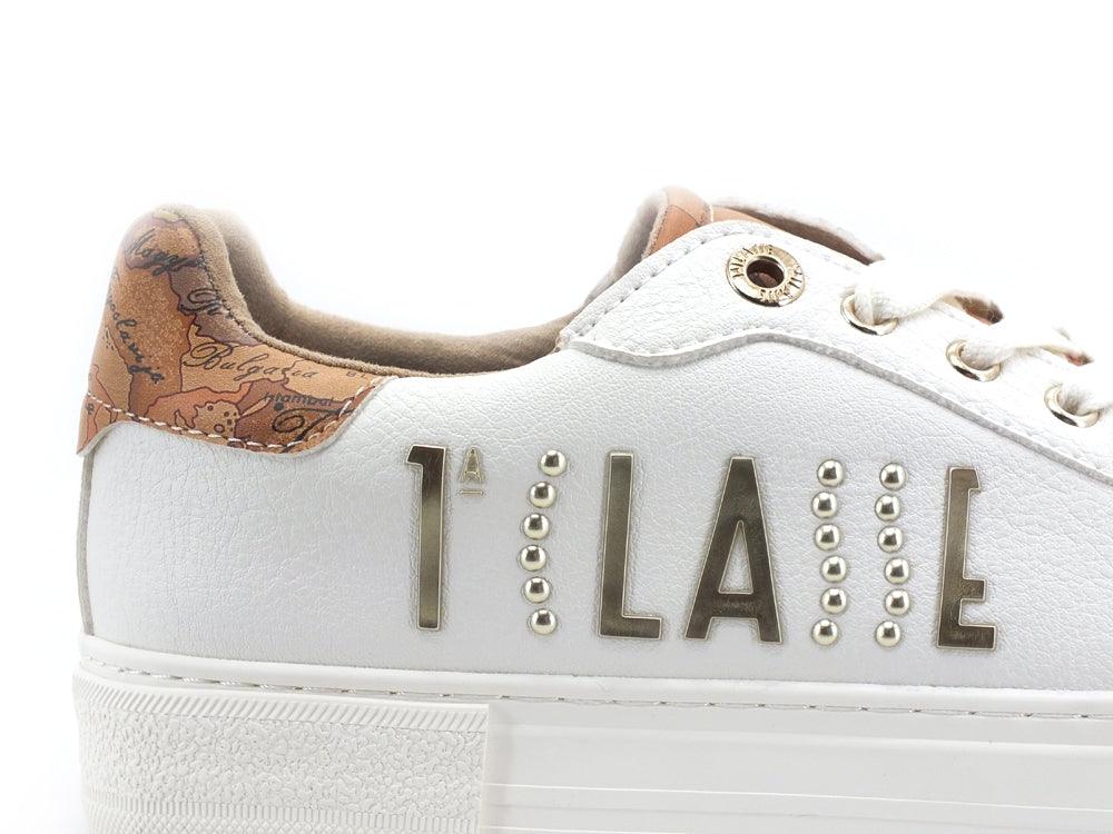 ALVIERO MARTINI 1A CLASSE Sneaker Platform White Beige Geo N0984-0193 - Sandrini Calzature e Abbigliamento