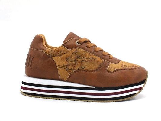 ALVIERO MARTINI 1A CLASSE Sneakers Cuoio Geo Beige P3A4-10711 - Sandrini Calzature e Abbigliamento