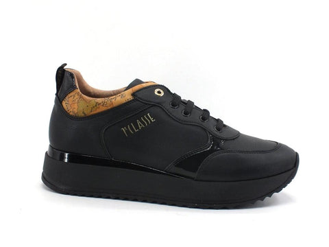 ALVIERO MARTINI 1A CLASSSE Sneaker Pelle Vernice Geo Black N1017-0092 - Sandrini Calzature e Abbigliamento