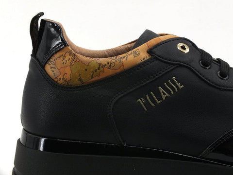 ALVIERO MARTINI 1A CLASSSE Sneaker Pelle Vernice Geo Black N1017-0092 - Sandrini Calzature e Abbigliamento