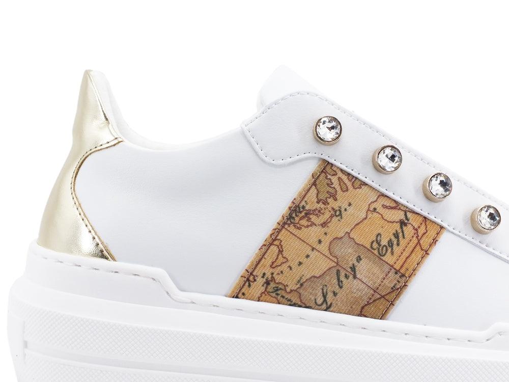ALVIERO MARTINI 1A CLASSSE Sneaker Platform Geo White Z0094-201N - Sandrini Calzature e Abbigliamento