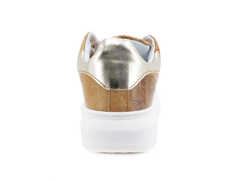ALVIERO MARTINI 1A CLASSSE Sneaker Platform Laminato Geo Natural N0122-391F - Sandrini Calzature e Abbigliamento