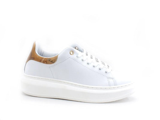 ALVIERO MARTINI 1A CLASSSE Sneaker Platform Pelle Geo White Z0097-578A - Sandrini Calzature e Abbigliamento