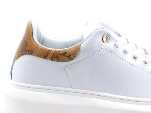 ALVIERO MARTINI 1A CLASSSE Sneaker Platform Pelle Geo White Z0097-578A - Sandrini Calzature e Abbigliamento