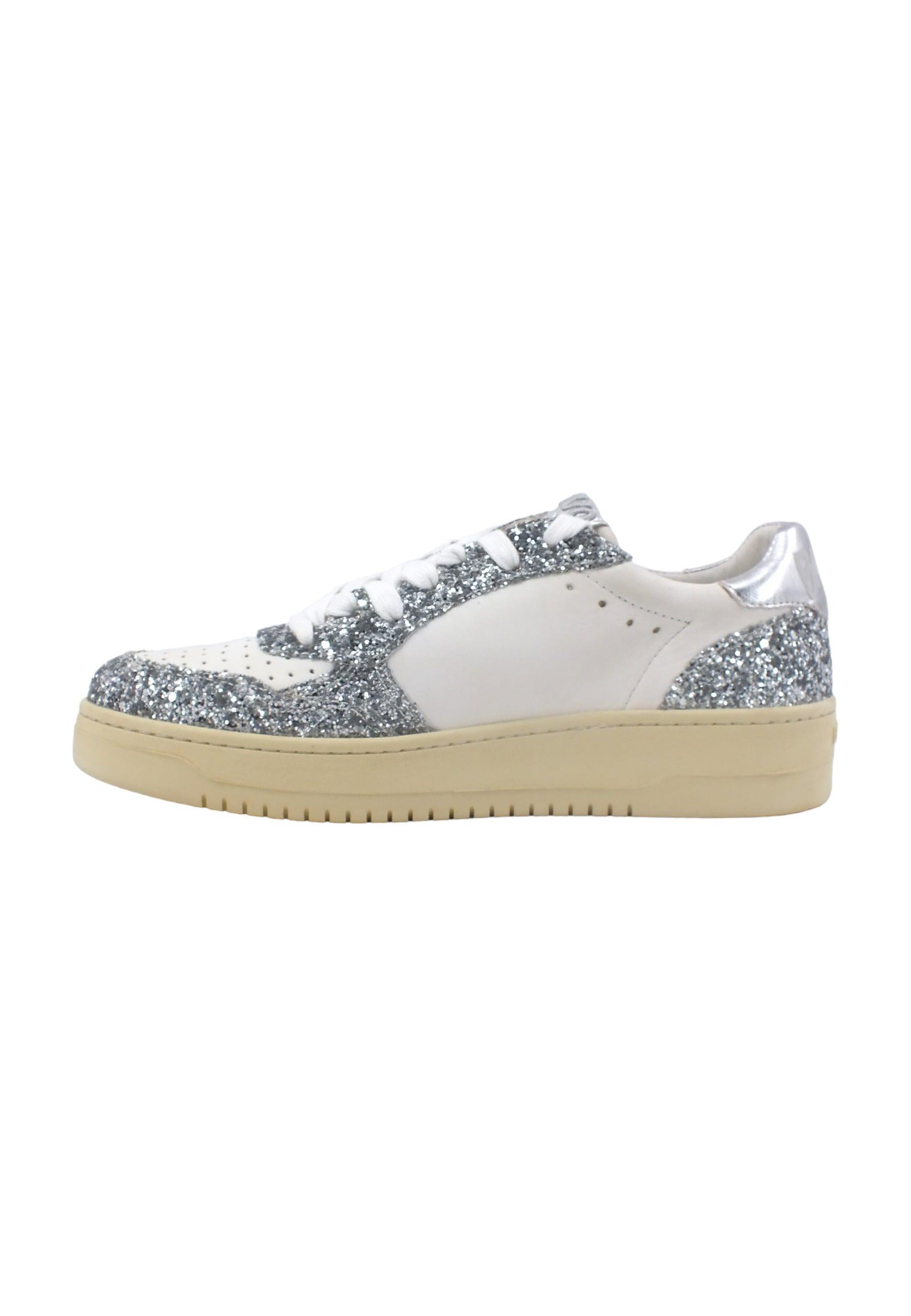 BACK70 Slam 901 Sneaker Donna Glitter Silver 108001 - Sandrini Calzature e Abbigliamento