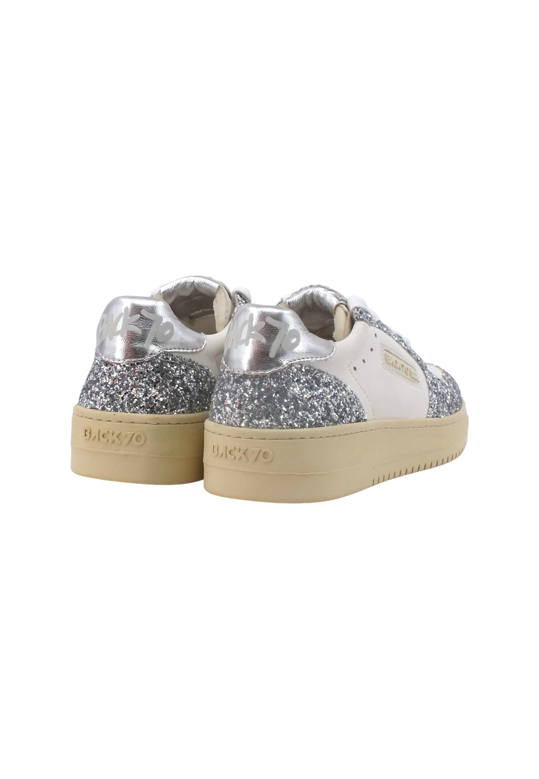 BACK70 Slam 901 Sneaker Donna Glitter Silver 108001 - Sandrini Calzature e Abbigliamento