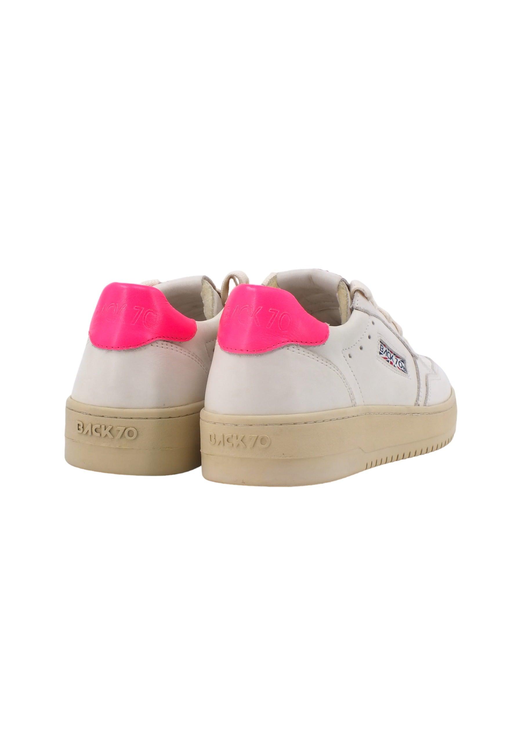 BACK70 Slam E17 Sneaker Donna Milk Flune Fuxia 108001 - Sandrini Calzature e Abbigliamento