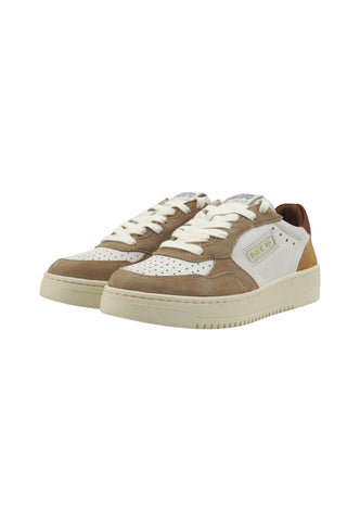 BACK70 Slam MV4 Sneaker Donna Cream Cuoio 108001-000704 - Sandrini Calzature e Abbigliamento