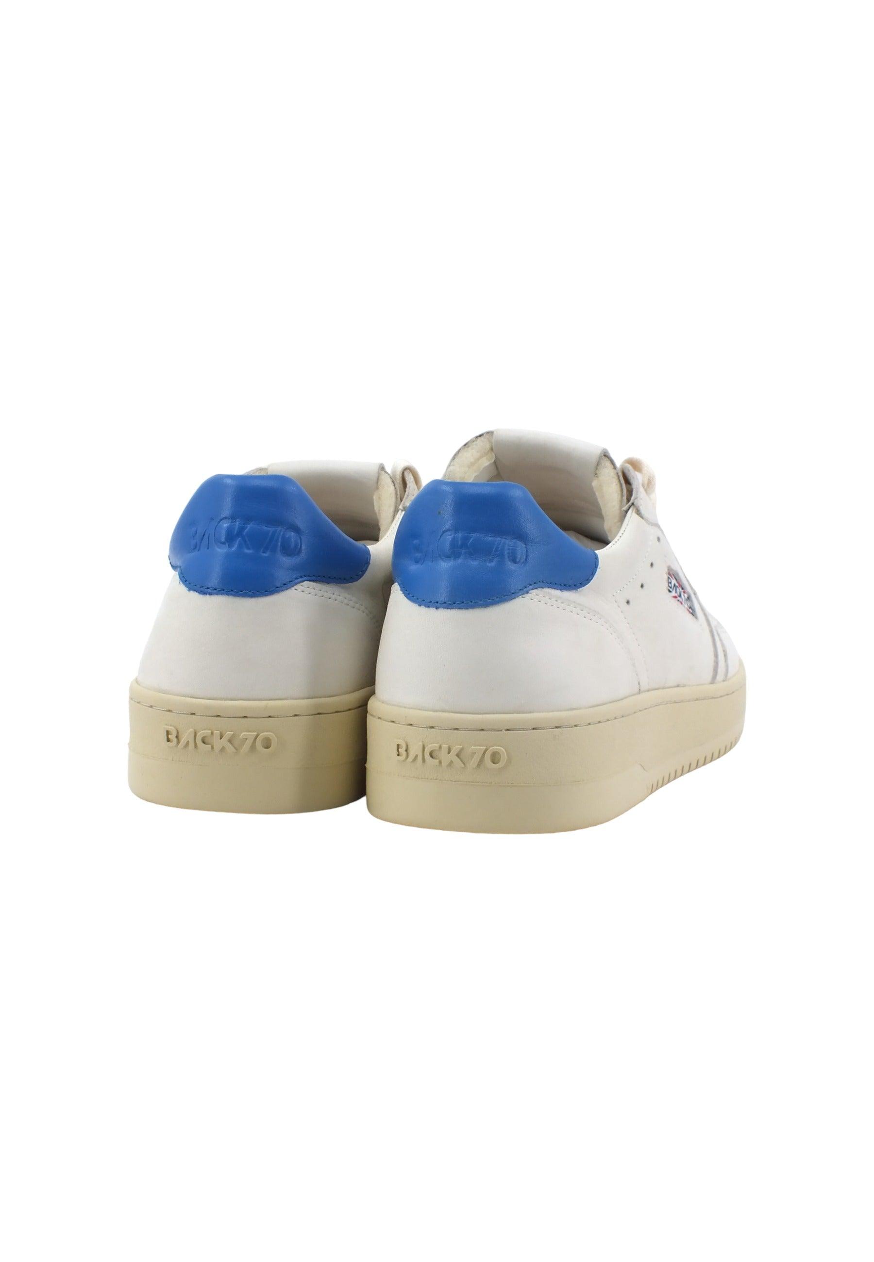 BACK70 Slam Retro Sneaker Uomo White Blue 108002 - Sandrini Calzature e Abbigliamento