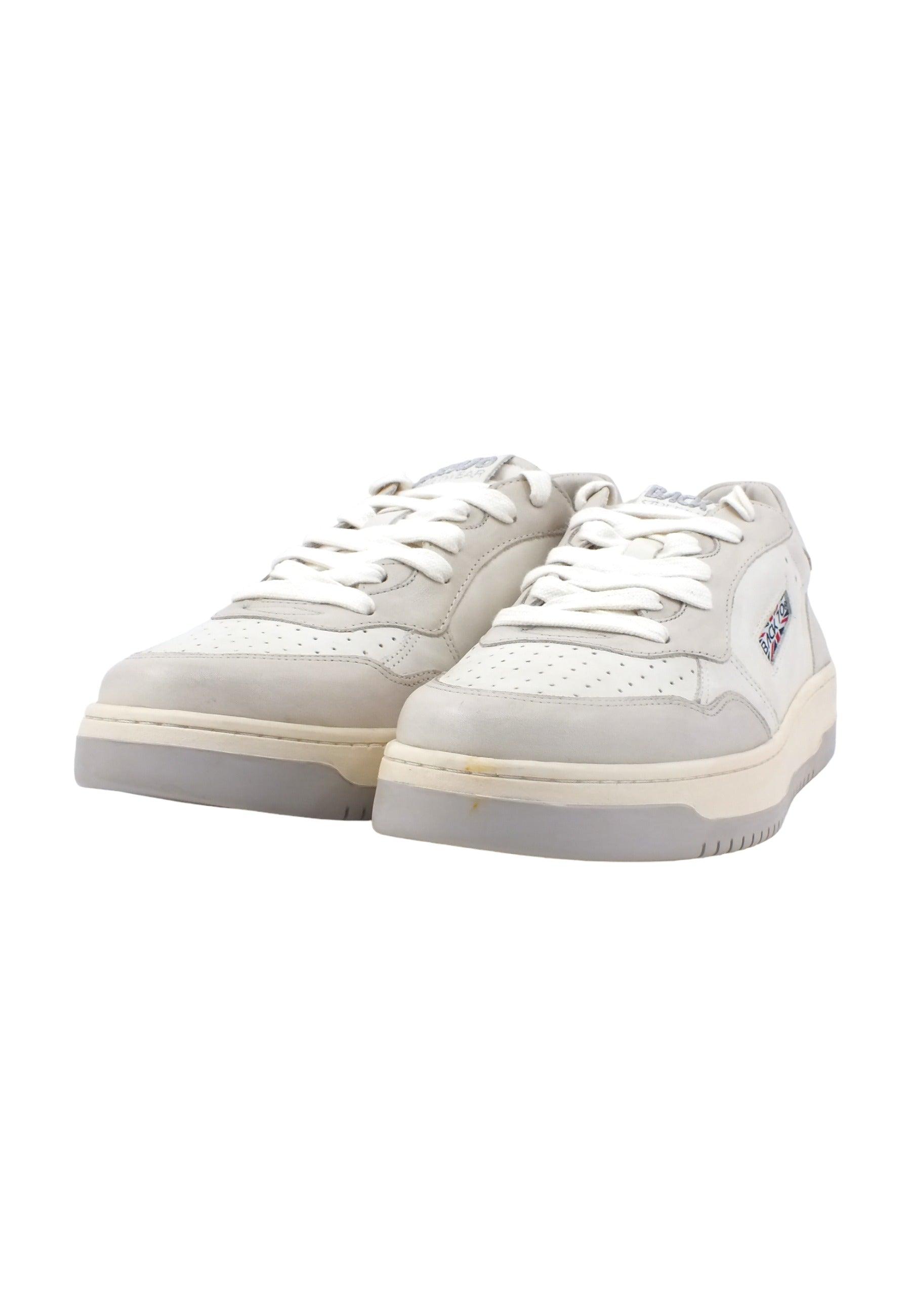 BACK70 Slam Sneaker Uomo White Savana Silicio 108002 - Sandrini Calzature e Abbigliamento