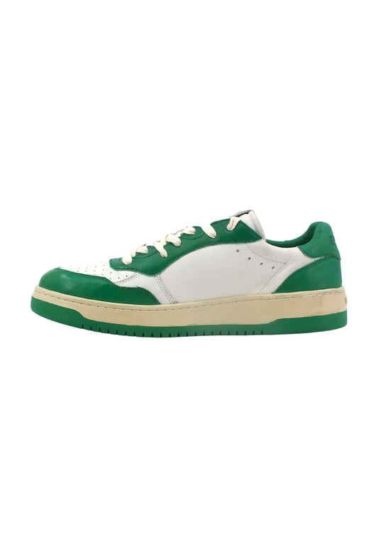 BACK70 Slam Sneaker Uomo White Savana Verde 108002 - Sandrini Calzature e Abbigliamento