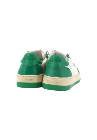 BACK70 Slam Sneaker Uomo White Savana Verde 108002 - Sandrini Calzature e Abbigliamento