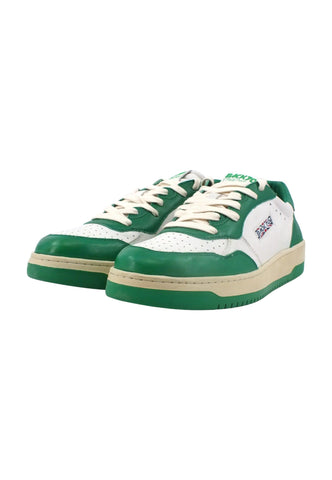 BACK70 Slam Sneaker Uomo White Savana Verde 108002 - Sandrini Calzature e Abbigliamento