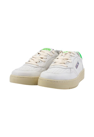BACK70 Sneaker Donna White Flune Green 108001 - Sandrini Calzature e Abbigliamento