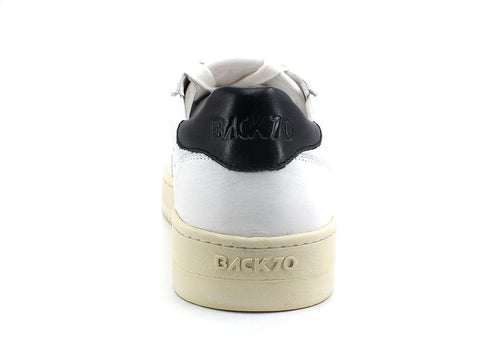 BACK70 Sneaker Slam 1D Pelle Bianco Milk Cow Black 108002 - Sandrini Calzature e Abbigliamento