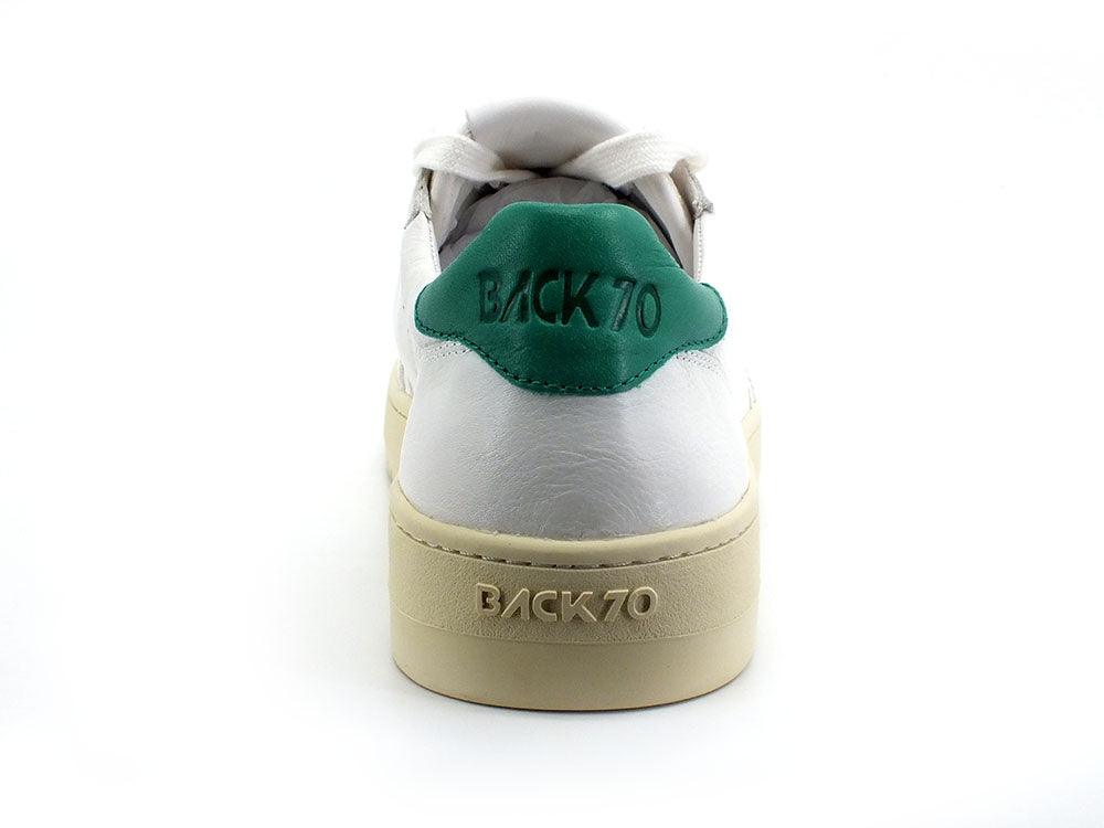 BACK70 Sneaker Slam 7D Cow Pelle Milk Green 108002 - Sandrini Calzature e Abbigliamento